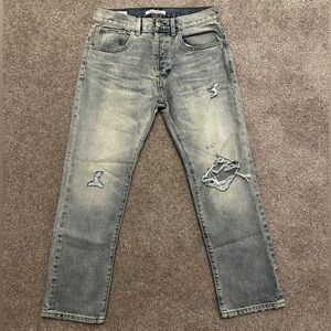 PACSUN ripped washed denim.